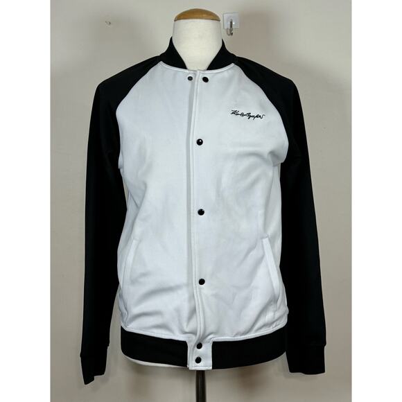 Karl Lagerfeld Paris Colorblock Scuba Baseball Track Jacket Men’s Size Small S - Picture 1 of 9